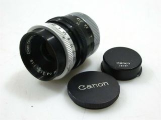 Canon C - 8 6.  5mm F/1.  8 Bayonet Mount Lens With Caps Rare
