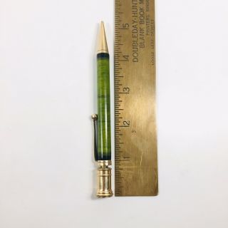 Antique Parker Duofold Jr Green Mechanical Pencil Sept 5 1916 Gold Plated Cap 3