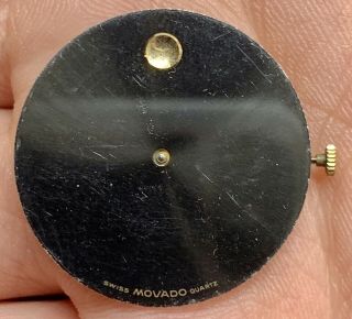 Vintage Movado Quartz Museum Watch Dial And Movement