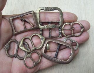A Handful Of Medieval Bronze Buckles Detecting Finds