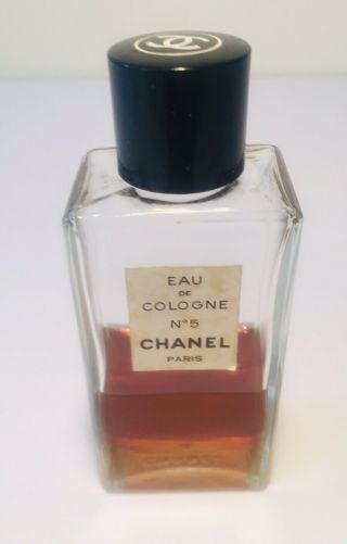 Vintage Chanel No 5 Eau De Cologne Paris 2 Oz.  40 Full Collectible Rare Splash