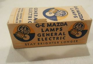 Antique Mazda Ge Toy Train Light Bulb Lamp Blue 14 Volt 1454.  25 Amp