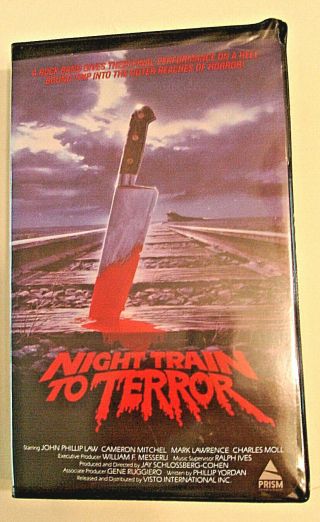 Night Train To Terror Rare Vhs Big Box Clamshell,  Prism Entertainment