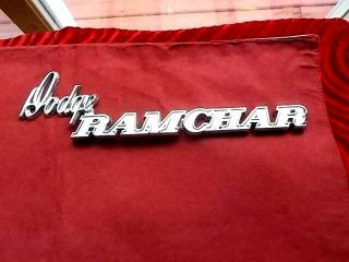 Rare Early Dodge Ramcharger Chrome Emblem 60 70 80 3739982