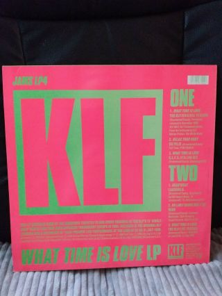 THE KLF THE WHAT TIME IS LOVE STORY JAMS LP4 VERY Rare ref 626 2