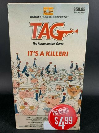 Tag: The Assassination Game (1982) Vhs Robert Carradine Linda Hamilton Rare