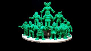 Rare 10 Kinnikuman M.  U.  S.  C.  L.  E Men Kinkeshi Keshi Rubber Figure Mattel Green 1