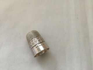 Vintage Silver Thimble By Henry Griffith And Sons