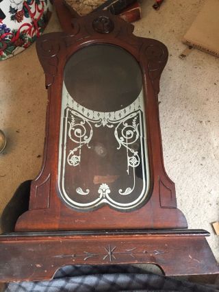 Antique Gingerbread Clock Case For Restoration