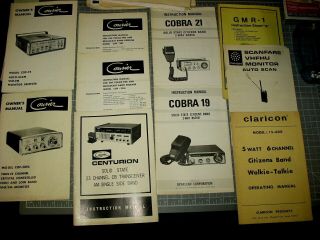 Vintage Manuals For Citizens Band Radios Cobra,  Courier,  Claricon,  Fanon