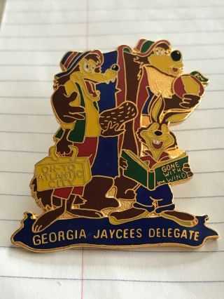 Disney Pin Jaycees 1978 Georgia On To Atlantic City Song Of The South Rare Brer