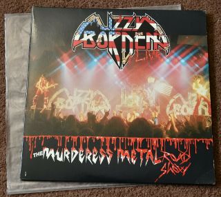 Lizzy Borden - The Murderess Metal Road Show 2 Live Vinyl Album Records - Rare