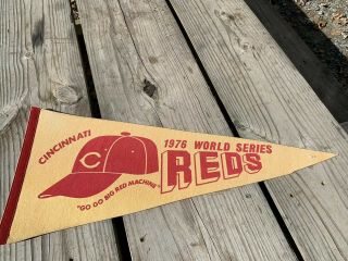 Big Red Machine 1976 Cincinnati Reds World Series Champions Pennant Rare