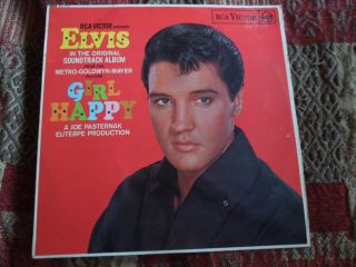 Elvis Presley Girl Happy Rare Vinyl Lp Red Spot Label