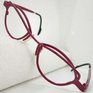 Theo Pickles Sunglasses Eyeglasses Frames Belgium Burgundy Unique Rare Glasses