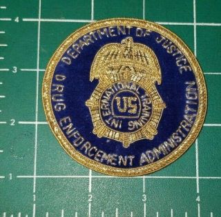 Rare Department Of Justice Dea Drug Enforcement International Trng Police Patch