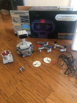 Rare Nintendo Nes Rob Robot System And Gyro With Box