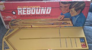 Rare Vintage 1971 Ideal Two Cushion Rebound Game