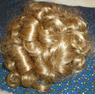 Vintage Size 14/15 Honey Blonde Shirley Temple Doll Wig Playhouse