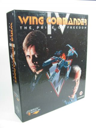Rare Wing Commander Iv The Price Of Freedom Vintage Big Box Pc Game 1995