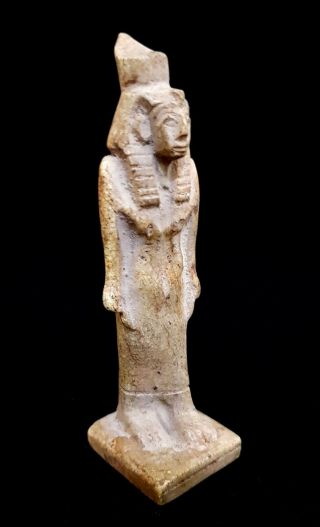 King Menes Statue Ancient Egyptian Antique Mena God Faience Hieroglyphic Pharaoh 2