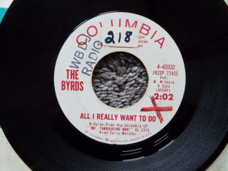 Rare 1965 Rock - Columbia 43332 - The Byrds - All I Really Want To Do - Dj Promo - 45 -