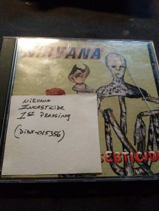 Nirvana Incesticide Verified 1st Press.  Didx - 015356 Rare/hard To Find Kurt Cobain