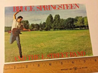 Bruce Springsteen Vintage Handbill 1985 Born To Run Tour Paris France Rare