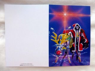 Iron Maiden Rare Christmas Card 1986 Limited Reprint