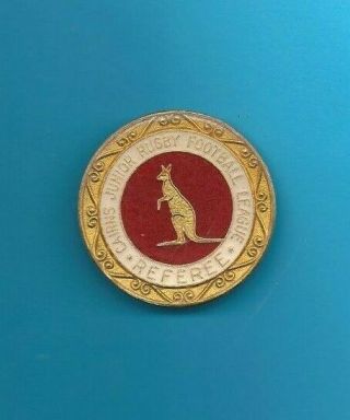 (extremely Rare) Cairns Junior Rugby Football League Referee Badge