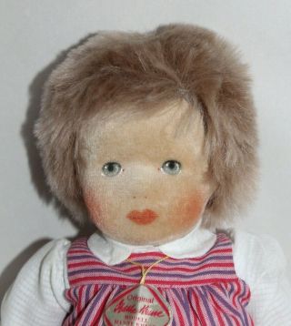 Vintage Kathe Kruse Cloth Doll Sweet Jumper Short Hair
