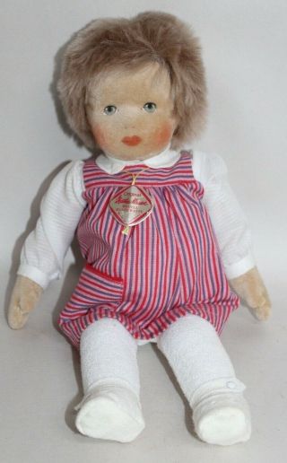 Vintage KATHE KRUSE Cloth Doll SWEET JUMPER Short Hair 2