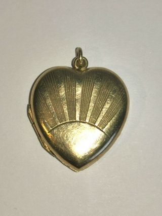 Lovely Vintage 9 Carat Gold Front And Back Heart Locket - Metal Detecting Find