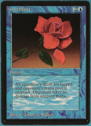 Mana Short Beta Pld - Sp Blue Rare Magic The Gathering Card (id 67536) Abugames