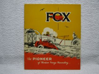 Antique Fox River Tractor Co Farm Machine Brochure Appelton Wisconsin