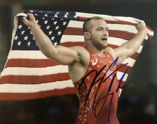 Kyle Snyder Hand Signed 8x10 Photo Olympic Gold Medalist Rare World Champion