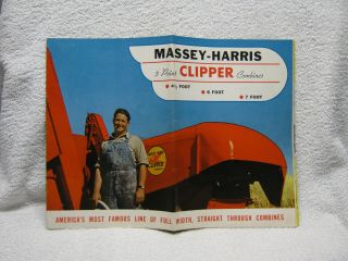 Antique Massey - Harris Tractor Combine Brochure