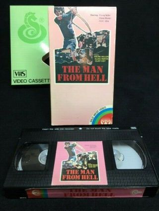 Vhs: The Man From Hell (1977) Ocean Shores Video Impossibly Rare Tape Thai Fight