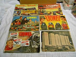 6 Very Rare 1940’s 1950s Lionel Railroading Train Books Catalogs