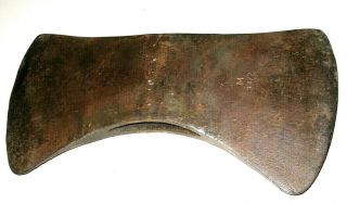 Antique Vintage Double Bit Axe Ax Head Marked 