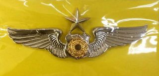 Pilot Wing Senior Royal Thai Army Metal Badge Pin Rare
