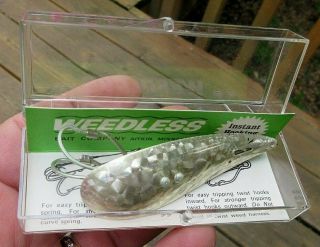 2 Vintage Unfished Weedless Bait Company,  Aitkin,  Mn Fishing Lure