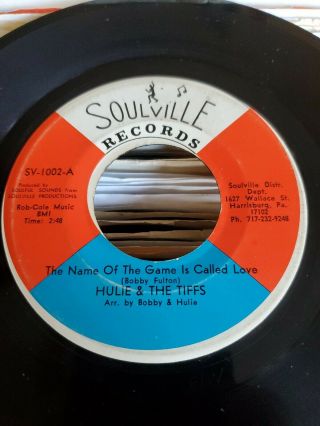 Hulie & The Tiffs - The Name Of The Game Is Love Rare Northern Soul Soulville