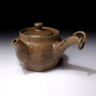 Ne15: Japanese Sencha Tea Pot,  Tokoname Ware,  Kneading,  Neriage