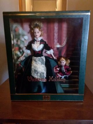 Mattel Victorian Holiday Barbie And Kelly Limited Edition 28395 -