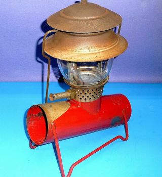Vintage Bernz - o - Matic red propane gas lantern for camping 2
