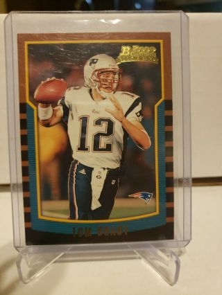 2000 Bowman Tom Brady Rc Rookie Card 236 Rare Patriots Goat