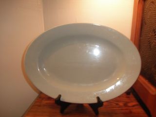 Ironstone China White Large Meat Platter With Mark On Bottom 15 In China
