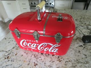 Rare Coca - Cola Coolbox Cooler Radio & Cd Player