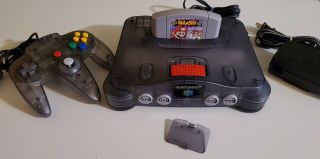 Nintendo 64 N64 Rare Funtastic Smoke with OEM Smash Bros.  64 2